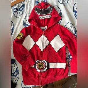Power Rangers Red Ranger Zipup Hoodie size 5